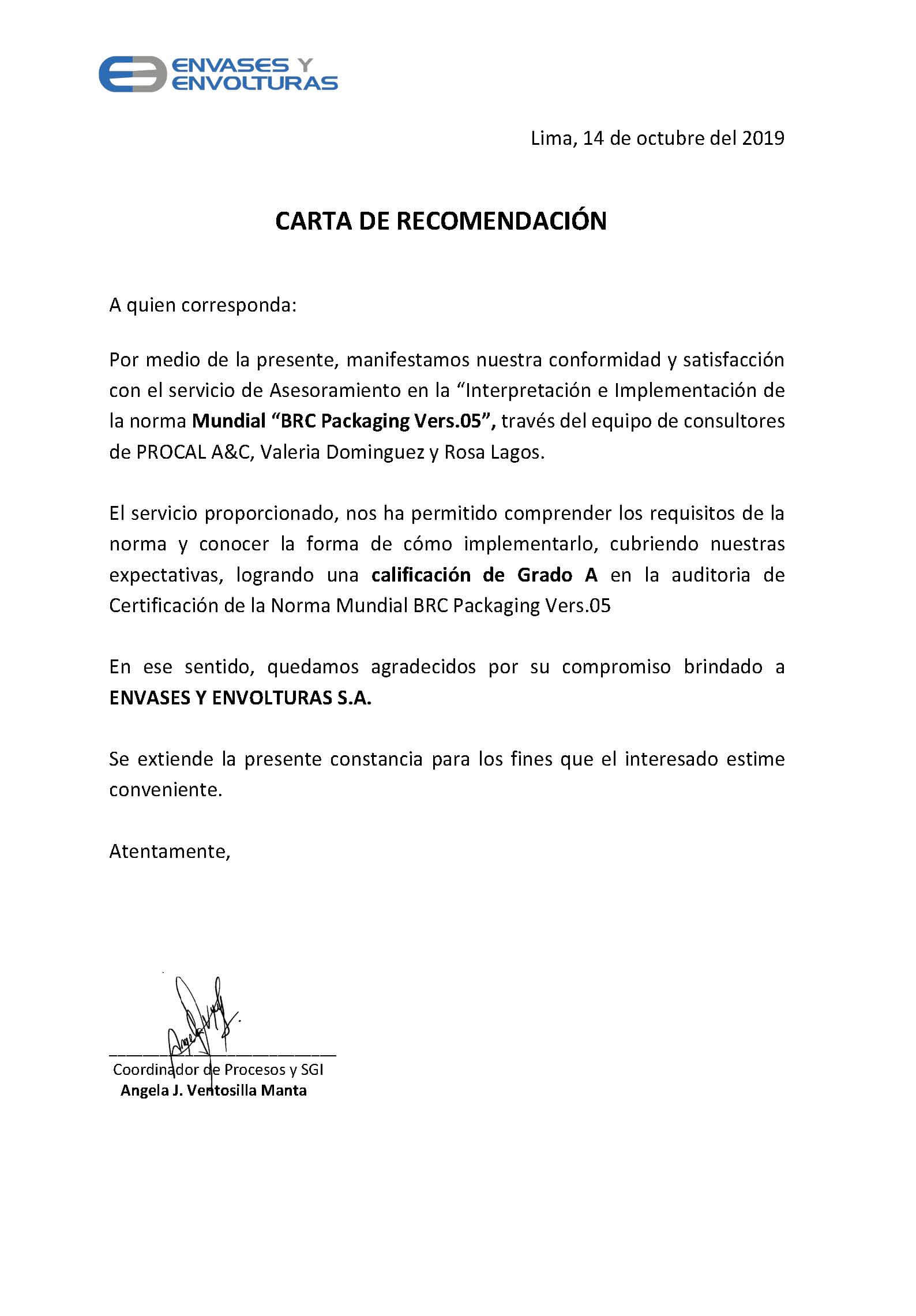 Constancia de Implementación HACCP 22